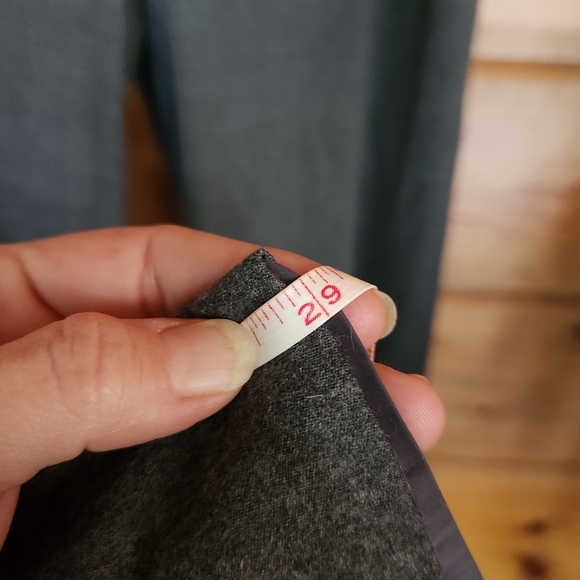 Talbots Heritage Wool Dress Pants Trousers Wide Straight Gray Lined Sz 10 X 29" - Picture 5 of 10